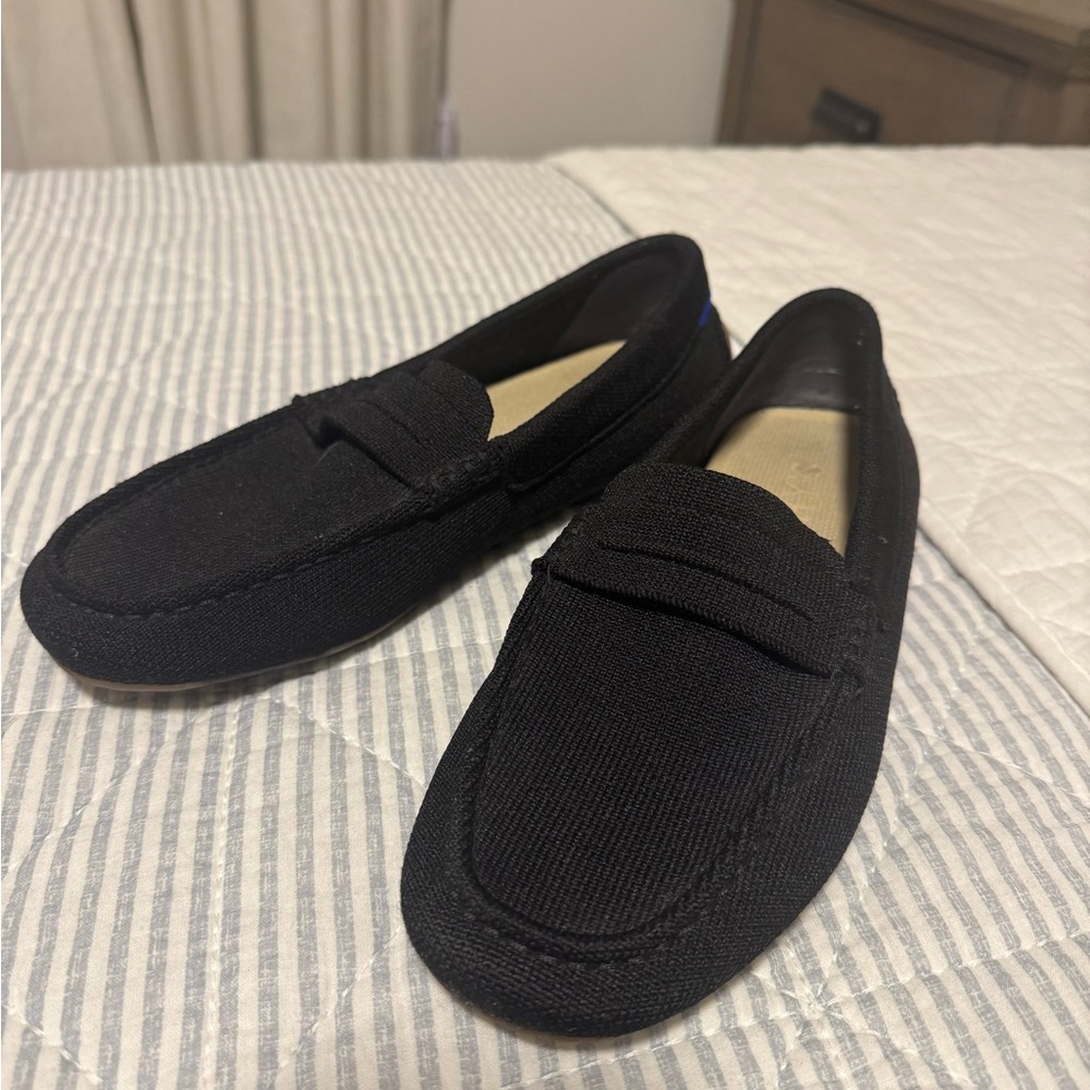 Rothy's The Driver Flat Loafer Black size 8